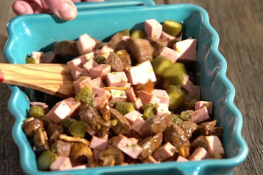 Warmer Fleischsalat mit Wildschweinfilet – Fix und lecker