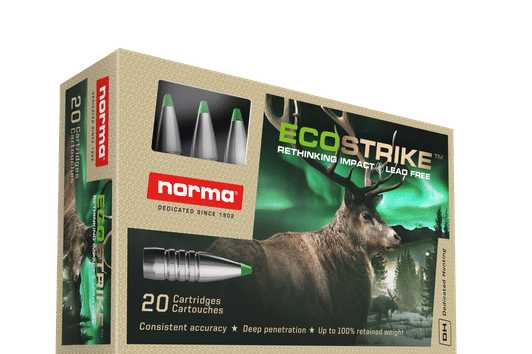 NORMA ECOSTRIKE - Das bewährte bleifreie Geschoss ECOSTRIKE in den Kalibern 6,5x55 SE und 6,5 Creedmoor 