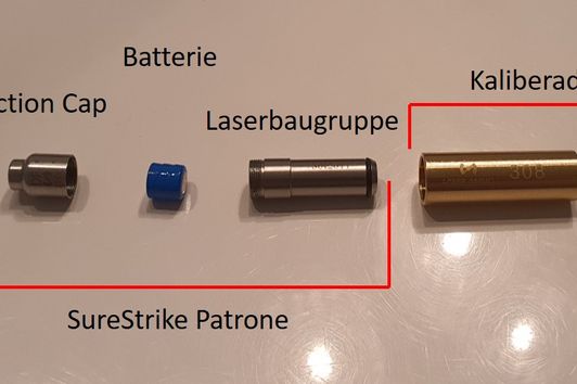Die SureStrike Cartridge mit .308 Adapter