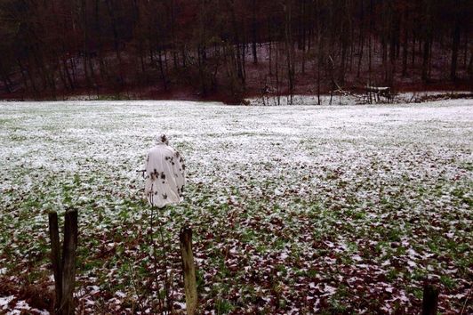 Finde den Fuchsjäger: BW Schneetarn Poncho für 10 Euro