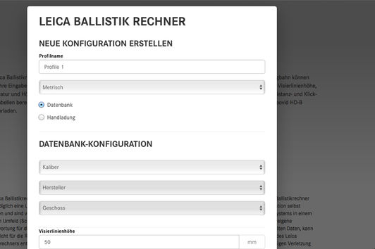 Das Leica Ballistikprogramm