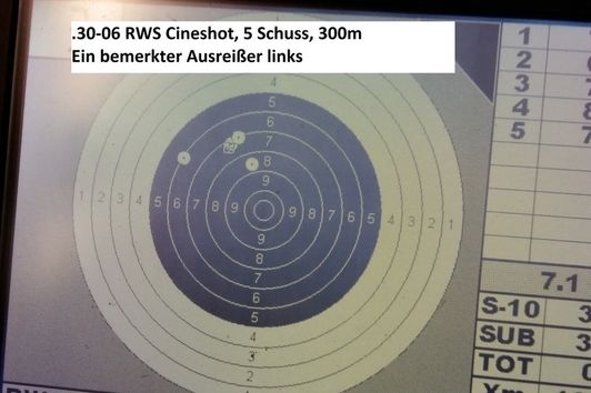 RWS Cineshot bis 300m?