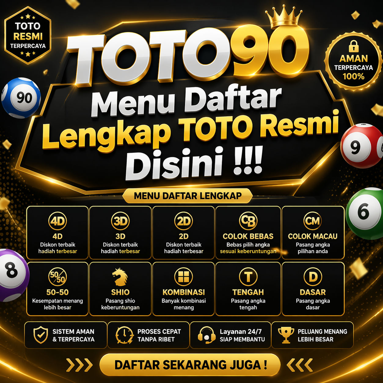 TOTO90 🍽️ Menu Daftar Lengkap TOTO Resmi Disini !!!