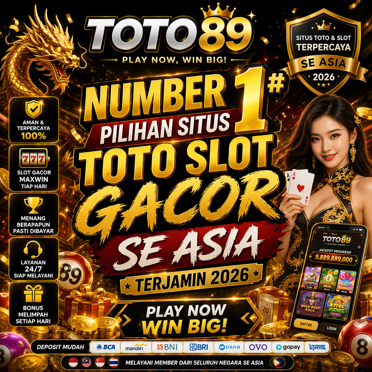 TOTO89 🚀 Number 1# Pilihan Situs Toto slot Gacor Se-Asia Terjamin 2026