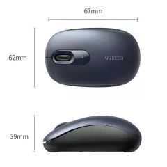 Ασύρματο Εργονομικό Ποντίκι 2.4GHz Μπλε UGREEN MU105 90550 Ασύρματο Εργονομικό Ποντίκι 2.4GHz Μπλε UGREEN MU105 90550