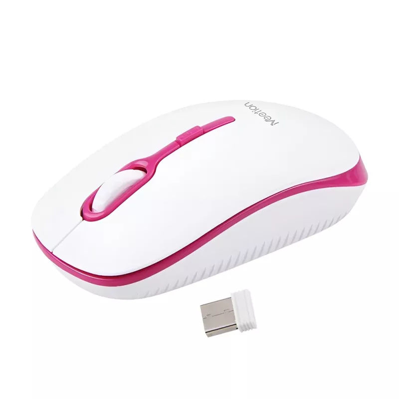 Ασύρματο Ποντίκι 2.4G Άσπρο & Ροζ 1600dpi Meetion MT-R547 Ασύρματο Ποντίκι 2.4G Άσπρο & Ροζ 1600dpi Meetion MT-R547