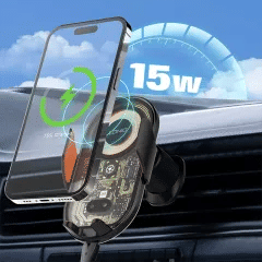 Βάση Αυτοκινήτου Smartphone Αεραγωγού Μαύρη Ασύρματη Φόρτιση 15W LDNIO MA30 Βάση Αυτοκινήτου Smartphone Αεραγωγού Μαύρη Ασύρματη Φόρτιση 15W LDNIO MA30