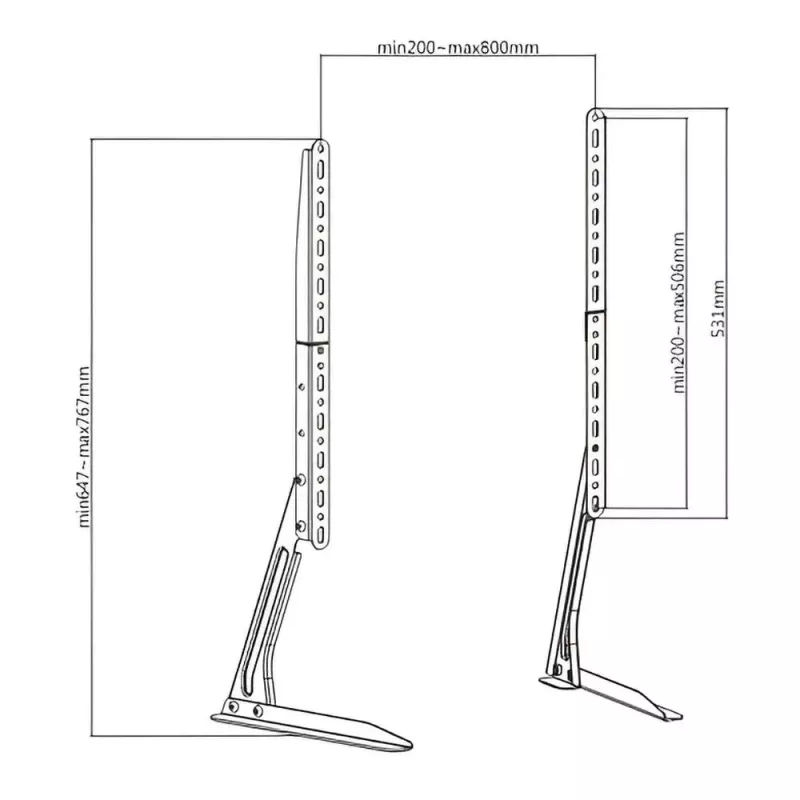 Βάση TV Επιτραπέζια 23"-70" Με VESA 75x75 έως 800x400 & Μέγιστο Βάρος 40kg ATC-2370 Βάση TV Επιτραπέζια 23"-70" Με VESA 75x75 έως 800x400 & Μέγιστο Βάρος 40kg ATC-2370