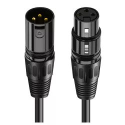 Καλώδιο Μικροφώνου XLR Female/Male AV350 3P 24AWG 5m Μαύρο CABLETIME