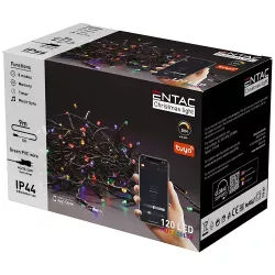 Χριστουγεννιάτικα Φωτάκια Smart LED Πολύχρωμα 120 9m Tuya IP44 Entac Χριστουγεννιάτικα Φωτάκια Smart LED Πολύχρωμα 120 9m Tuya IP44 Entac