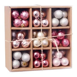Χριστουγεννιάτικες Μπάλες 3cm Ροζ Χρυσό Ασημί Mix Σετ 99 Τεμαχίων Artezan Χριστουγεννιάτικες Μπάλες 3cm Ροζ Χρυσό Ασημί Mix Σετ 99 Τεμαχίων Artezan