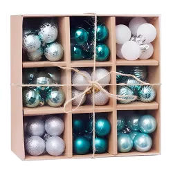 Χριστουγεννιάτικες Μπάλες Σετ 3cm Ανοιχτό Μπλε Mix Σετ 99 Τεμαχίων Artezan Χριστουγεννιάτικες Μπάλες Σετ 3cm Ανοιχτό Μπλε Mix Σετ 99 Τεμαχίων Artezan