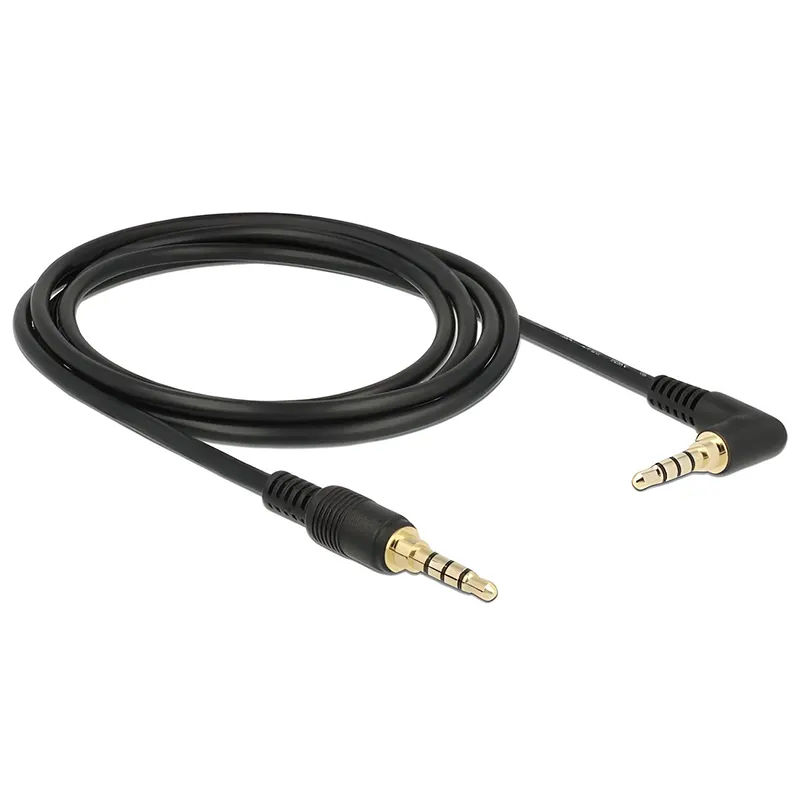 Καλώδιο Ήχου 3.5mm 85613 Γωνιακό 24AWG 2m Gold-Plated DELOCK Καλώδιο Ήχου 3.5mm 85613 Γωνιακό 24AWG 2m Gold-Plated DELOCK