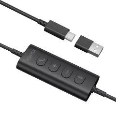 Ενσύρματο Ακουστικό Κεφαλής Με Μικρόφωνο USB-C Edifier CC100 Μαύρο Ενσύρματο Ακουστικό Κεφαλής Με Μικρόφωνο USB-C Edifier CC100 Μαύρο