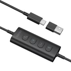 Ενσύρματο Ακουστικό Κεφαλής Με Μικρόφωνο USB-C Edifier CC100 Μαύρο Ενσύρματο Ακουστικό Κεφαλής Με Μικρόφωνο USB-C Edifier CC100 Μαύρο