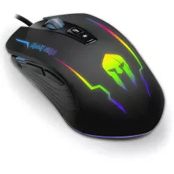 Ενσύρματο Gaming Ποντίκι Μαύρο RGB 3200DPI 7 Πλήκτρων NOD Iron Fire