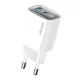 Φορτιστής Τοίχου Λευκός 30W USB-C & USB-A GaN Τεχνολογία USAMS US-CC229 Φορτιστής Τοίχου Λευκός 30W USB-C & USB-A GaN Τεχνολογία USAMS US-CC229