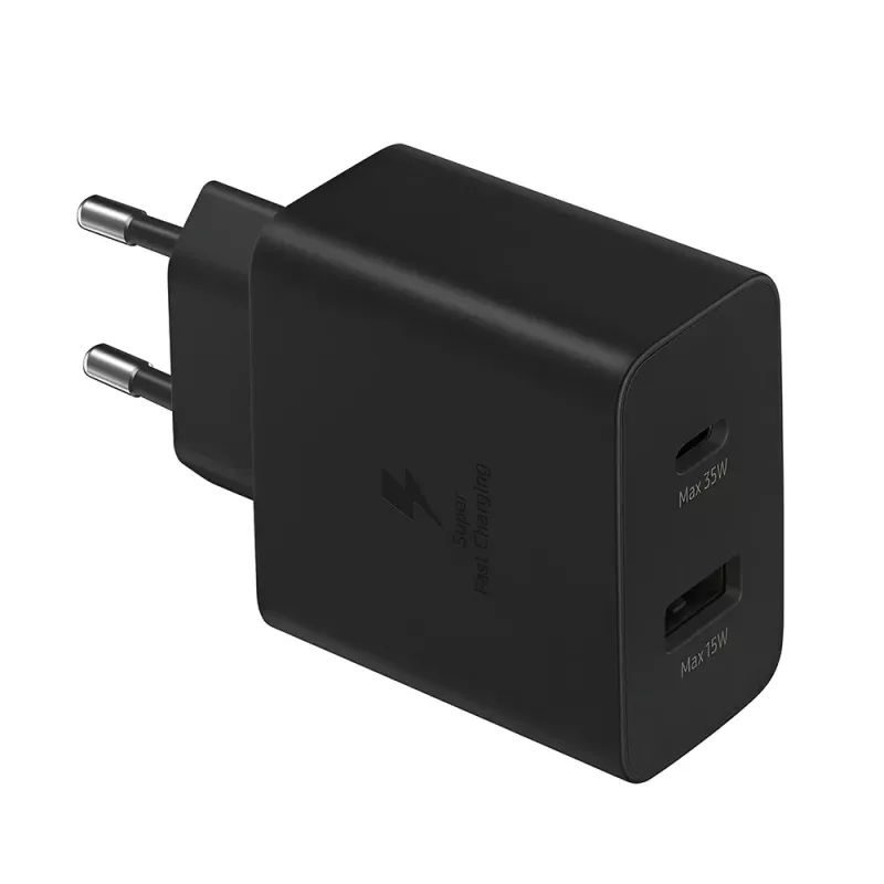 Φορτιστής Τοίχου Black USB-A USB-C 35W Samsung EP-TA220NBEGEU Φορτιστής Τοίχου Black USB-A USB-C 35W Samsung EP-TA220NBEGEU