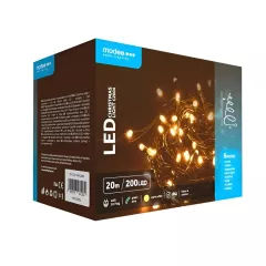 Χριστουγεννιάτικα Φωτάκια LED 200 Θερμό Λευκό 20m Με Τροφοδοτικό Modee Χριστουγεννιάτικα Φωτάκια LED 200 Θερμό Λευκό 20m Με Τροφοδοτικό Modee