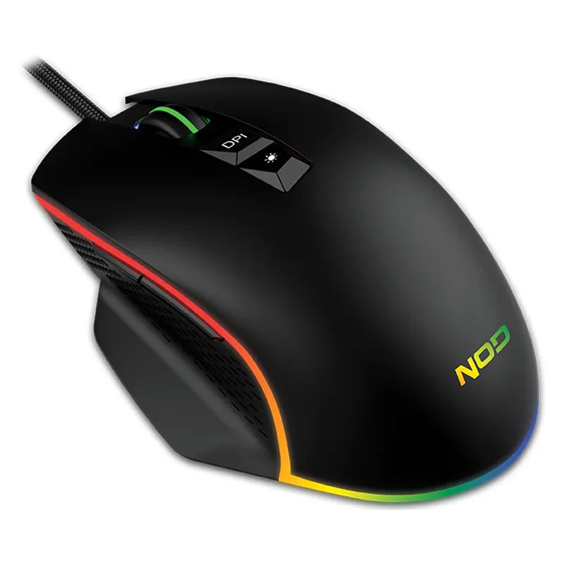 Gaming Ποντίκι RGB 6400 DPI Ενσύρματο Μαύρο NOD Run Amok Gaming Ποντίκι RGB 6400 DPI Ενσύρματο Μαύρο NOD Run Amok