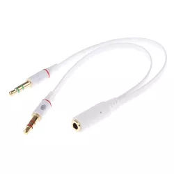 Καλώδιο 2 x 3.5mm Σε 3.5mm Θηλυκό Λευκό 0.2m Powertech CAB-J048 Καλώδιο 2 x 3.5mm Σε 3.5mm Θηλυκό Λευκό 0.2m Powertech CAB-J048