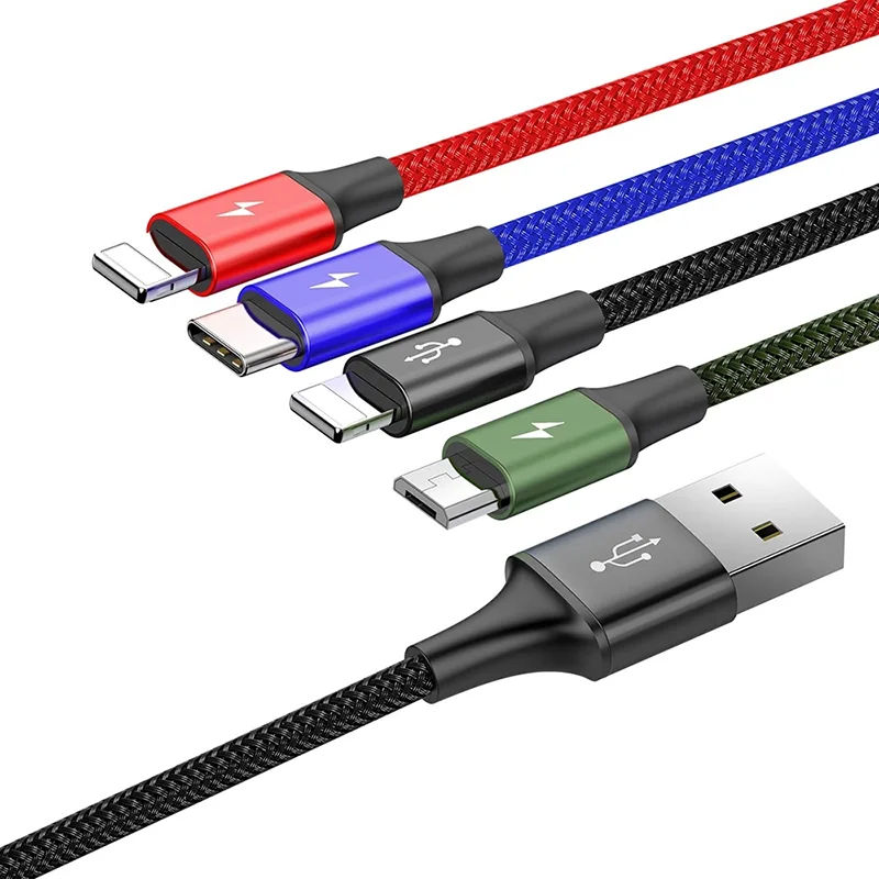 Καλώδιο Φόρτισης 3-Σε-1 USB To Lightning / Type-C / micro USB Cable 3.5A 1.2m Baseus CA1T4-A01 Καλώδιο Φόρτισης 3-Σε-1 USB To Lightning / Type-C / micro USB Cable 3.5A 1.2m Baseus CA1T4-A01