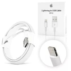 Καλώδιο Φόρτισης USB-A Σε Lightning Λευκό 2m Apple MD819ZM/A Καλώδιο Φόρτισης USB-A Σε Lightning Λευκό 2m Apple MD819ZM/A