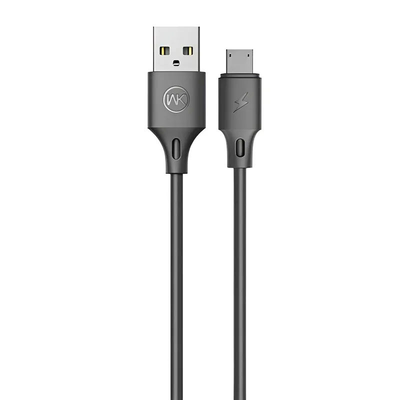 Καλώδιο Φόρτισης USB Σε Micro USB Μαύρο 1m WK WDC-092 Καλώδιο Φόρτισης USB Σε Micro USB Μαύρο 1m WK WDC-092