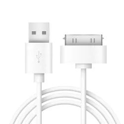 Καλώδιο Φόρτισης & Συγχρονισμού USB 2.0 Για Apple 30-Pin Λευκό 1m MediaRange MRCS181
