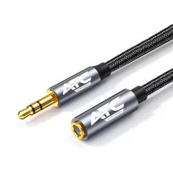 Καλώδιο Ήχου 3.5mm Αρσενικό σε Θηλυκό 1.5m Μαύρο ATC HQ Καλώδιο Ήχου 3.5mm Αρσενικό σε Θηλυκό 1.5m Μαύρο ATC HQ