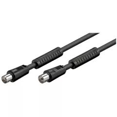 Καλώδιο Κεραίας RF 1.5m Μαύρο Με Φερρίτη Αρσενικό Σε Θηλυκό Coax Καλώδιο Κεραίας RF 1.5m Μαύρο Με Φερρίτη Αρσενικό Σε Θηλυκό Coax