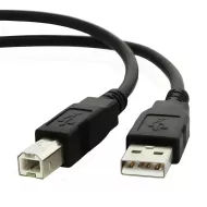 Καλώδιο USB 2.0 Αρσενικό Σε USB-B Αρσενικό Μαύρο 1.8m Εκτυπωτή Καλώδιο USB 2.0 Αρσενικό Σε USB-B Αρσενικό Μαύρο 1.8m Εκτυπωτή