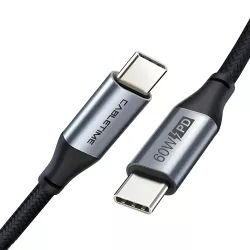 Καλώδιο USB-C Σε USB-C 60W PD Μαύρο 1m Cabletime CMCM60W