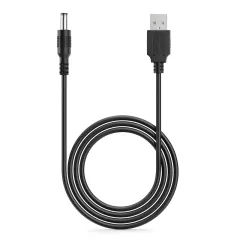 Καλώδιο USB Power Σε DC 5.5x2.1mm Αρσενικό Μαύρο 1m Καλώδιο USB Power Σε DC 5.5x2.1mm Αρσενικό Μαύρο 1m