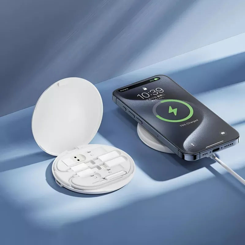 Μαγνητικός Ασύρματος Φορτιστής Qi 15W Adapter Family Box Λευκό XO CX031 Μαγνητικός Ασύρματος Φορτιστής Qi 15W Adapter Family Box Λευκό XO CX031