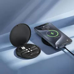 Μαγνητικός Ασύρματος Φορτιστής Qi 15W Adapter Family Box Μαύρο XO CX031 Μαγνητικός Ασύρματος Φορτιστής Qi 15W Adapter Family Box Μαύρο XO CX031