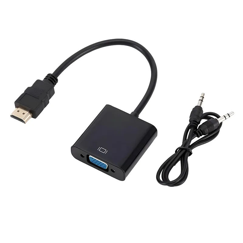 Μετατροπέας HDMI Σε VGA Με Ήχο Καλώδιο 0.2m Μετατροπέας HDMI Σε VGA Με Ήχο Καλώδιο 0.2m