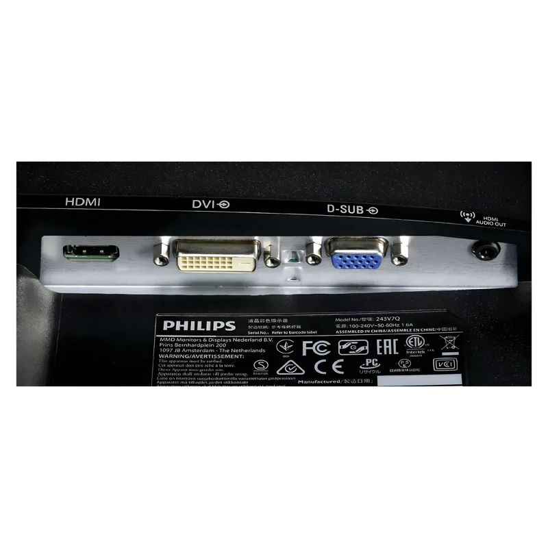 Monitor IPS 23.8" FHD 1920x1080 5ms GTG Philips 243V7QDSB Monitor IPS 23.8" FHD 1920x1080 5ms GTG Philips 243V7QDSB