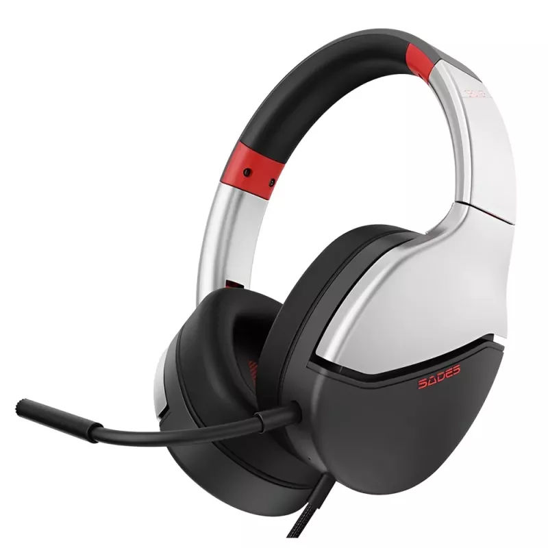 Gaming Headset Multi-Platform 3.5mm 40mm Ασημί SADES SPOWER Gaming Headset Multi-Platform 3.5mm 40mm Ασημί SADES SPOWER