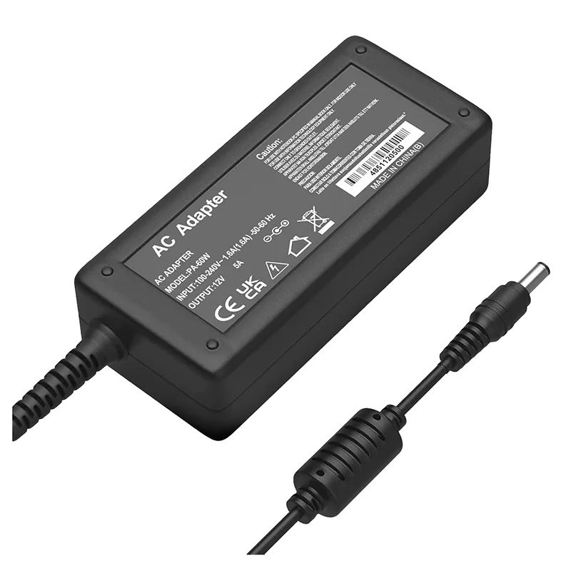 Τροφοδοτικό 12V 5A 60W Με Βύσμα 5.5 x 2.1mm