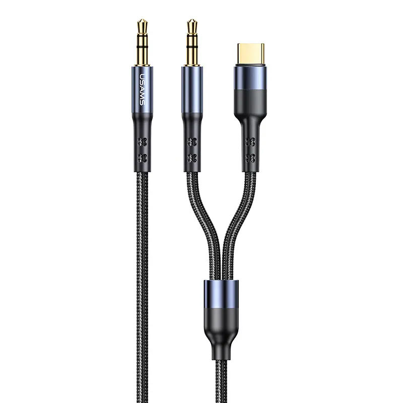 Καλώδιο Ήχου 3.5mm Σε USB-C & 3.5mm US-SJ555 1.2m USAMS Καλώδιο Ήχου 3.5mm Σε USB-C & 3.5mm US-SJ555 1.2m USAMS