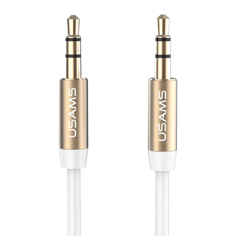 Καλώδιο Ήχου 3.5mm YP-01 AUX 1m Λευκό Τύπου Jack USAMS Καλώδιο Ήχου 3.5mm YP-01 AUX 1m Λευκό Τύπου Jack USAMS
