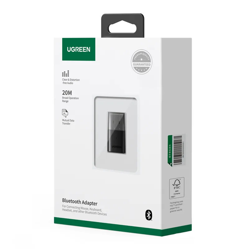 USB Bluetooth Adapter 5.3 Με LED Οθόνη Μαύρος UGREEN 35995 USB Bluetooth Adapter 5.3 Με LED Οθόνη Μαύρος UGREEN 35995