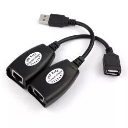 USB Extender Μέσω Καλωδίου Δικτύου RJ45 Μαύρο Powertech CAB-N098 USB Extender Μέσω Καλωδίου Δικτύου RJ45 Μαύρο Powertech CAB-N098