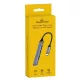USB Hub 4 Θυρών USB-C 5Gbps Γκρι POWERTECH PT-1113