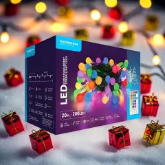 Χριστουγεννιάτικα Φωτάκια LED Berry RGB 200 Με Τηλεχειριστήριο 20m IP44 Modee Χριστουγεννιάτικα Φωτάκια LED Berry RGB 200 Με Τηλεχειριστήριο 20m IP44 Modee