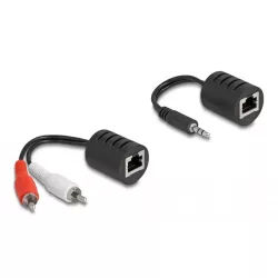 Audio Extender 3.5mm Σε RCA Μέσω RJ45 Έως 50m 87859 DELOCK Audio Extender 3.5mm Σε RCA Μέσω RJ45 Έως 50m 87859 DELOCK