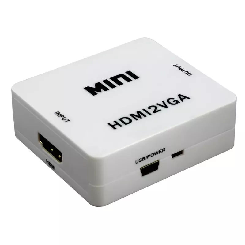Μετατροπέας HDMI Σε VGA Με Ήχο Καλώδιο 0.2m Λευκό Μετατροπέας HDMI Σε VGA Με Ήχο Καλώδιο 0.2m Λευκό