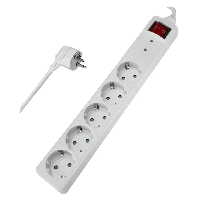 Πολύπριζο Ασφαλείας 5 Θέσεων Schuko 16A με Καλώδιο 3m Powertech PT-882 Πολύπριζο Ασφαλείας 5 Θέσεων Schuko 16A με Καλώδιο 3m Powertech PT-882