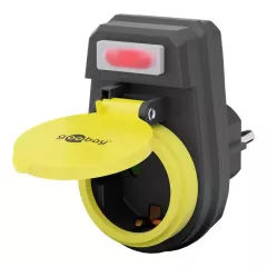 Αντάπτορας Ρεύματος Schuko Διακόπτης ON/OFF 16A IP44 Μαύρος Goobay 41266 Αντάπτορας Ρεύματος Schuko Διακόπτης ON/OFF 16A IP44 Μαύρος Goobay 41266